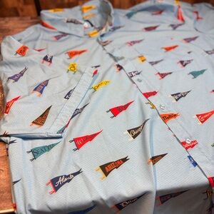 7 Strong Brand Pennant To Win It Size 3x Button Down